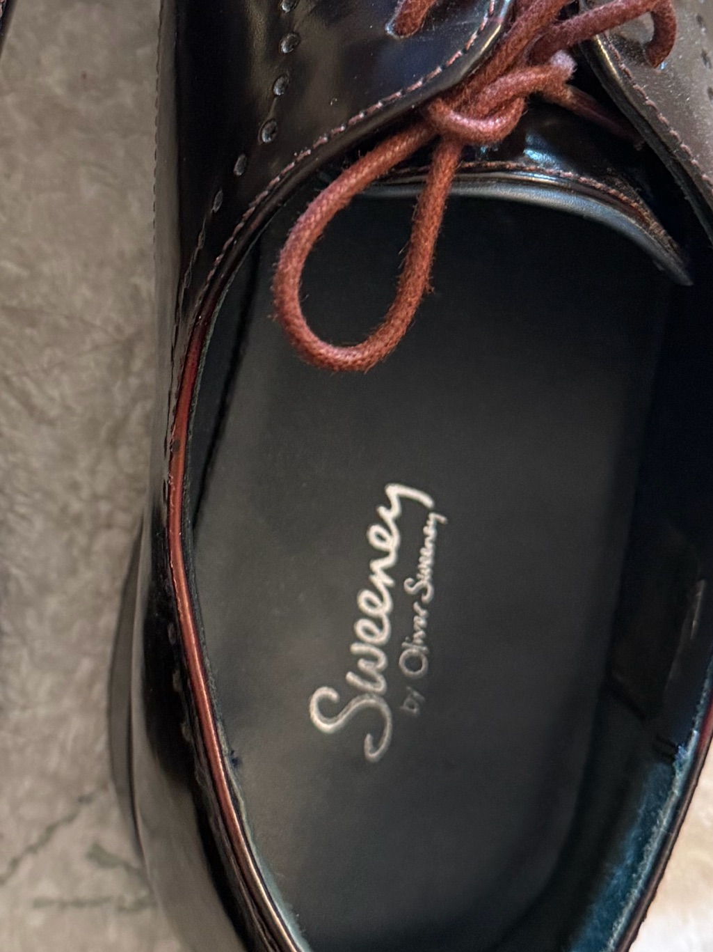 Men's Leather Lace-Up Oxfords By Sweeney Size 11 Like New! — image 5 of 7
